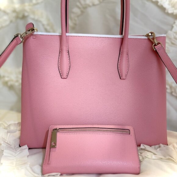 Kate Spade New York Eva Medium Top Zip Satchel in Pink - BONUS Matching Wallet - Picture 3 of 4